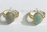 NGR1122 12*15mm oval mixed gemstone rings wholesale