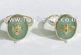 NGR1127 14*17mm oval gemstone rings wholesale