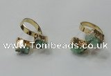 NGR190 8*10mm - 12*14mm freeform druzy agate gemstone rings