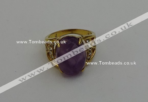 NGR2042 10*15mm faceted oval amethyst gemstone rings wholesale