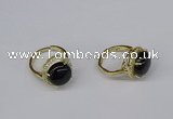 NGR228 12mm flat round agate gemstone rings wholesale