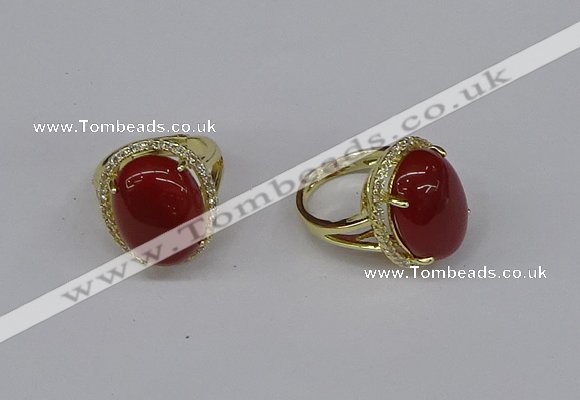 NGR244 13*18mm oval agate gemstone rings wholesale