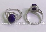 NGR3018 925 sterling silver with 8*10mm oval charoite rings