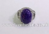 NGR3044 925 sterling silver with 12*16mm oval charoite rings