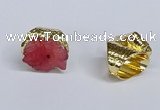 NGR386 18*25mm - 22*28mm freeform druzy agate gemstone rings