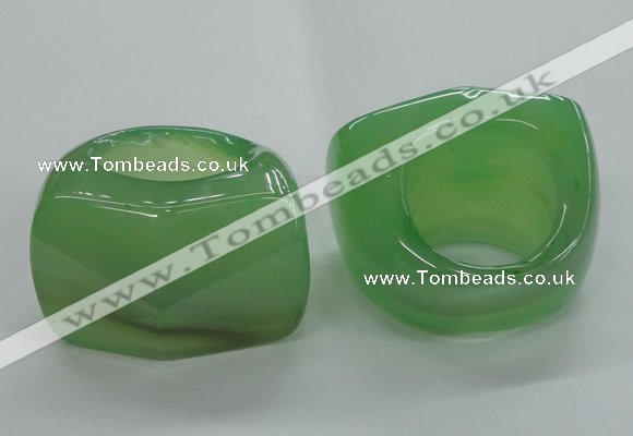 NGR42 20*30*35mm faceted freeform agate gemstone rings