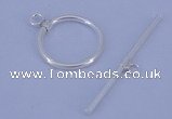 SSC02 5pcs 16mm donut 925 sterling silver toggle clasps