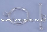 SSC05 5pcs 16mm donut 925 sterling silver toggle clasps