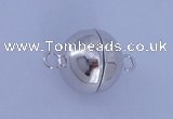 SSC105 2pcs 16mm round 925 sterling silver magnetic clasps