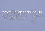 SSC15 5pcs 12mm - 14mm donut 925 sterling silver toggle clasps