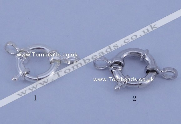 SSC202 5pcs 12mm 925 sterling silver spring rings clasps