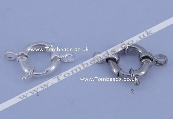 SSC203 5pcs 13.5mm 925 sterling silver spring rings clasps