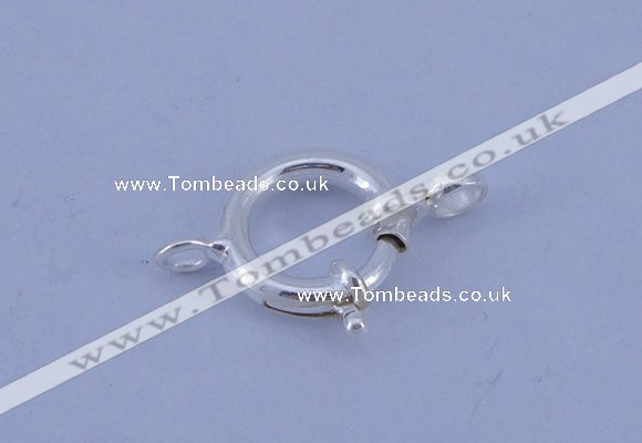 SSC207 5pcs 12.5mm 925 sterling silver spring rings clasps