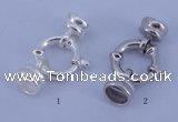 SSC214 5pcs 13.5mm sterling silver spring rings clasps