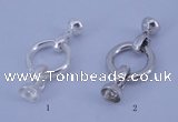 SSC216 5pcs 18mm sterling silver spring rings clasps