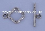 SSC32 5pcs 11*15mm diamond 925 sterling silver toggle clasps