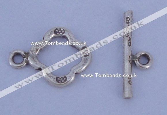 SSC32 5pcs 11*15mm diamond 925 sterling silver toggle clasps